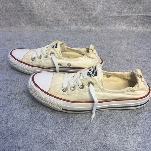 Converse Shoes Womens 7 Chuck Taylor Shoreline Casual Sneakers 537084F White - Picture 3 of 8